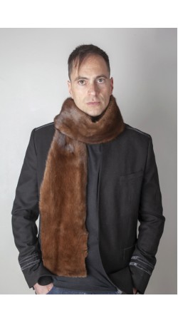 Scandinavian mink fur stole-scarf